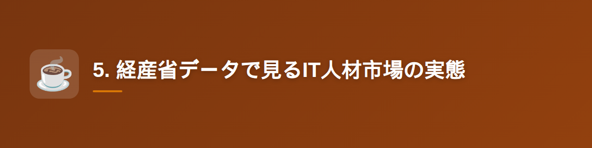 5. 経産省データで見るIT人材市場の実態